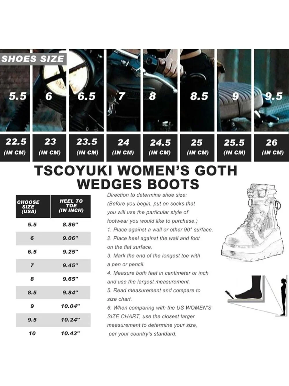 Women's Black Polyurethane Platform Chunky Stylish Lace Up Round Toe Ankle Boots - Picture 6 of 6